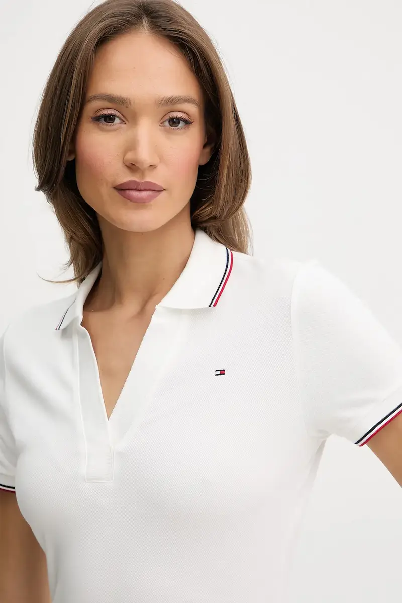 Tommy Hilfiger Polo Donna Bianco 3124767 miniatura 3