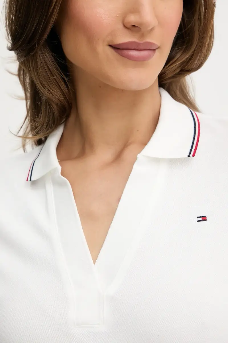 Tommy Hilfiger Polo Donna Bianco 3124767 miniatura 4