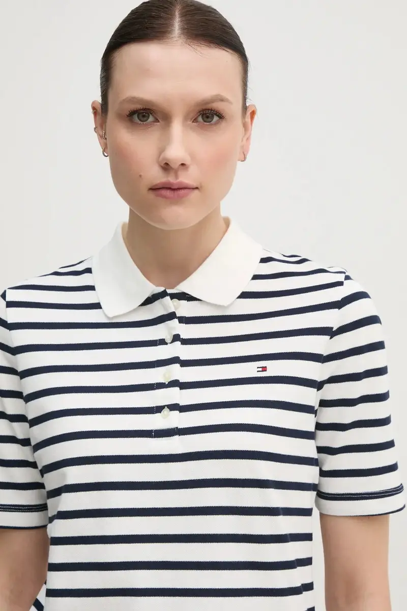 Tommy Hilfiger Polo Donna Bianco 3242857 miniatura 4
