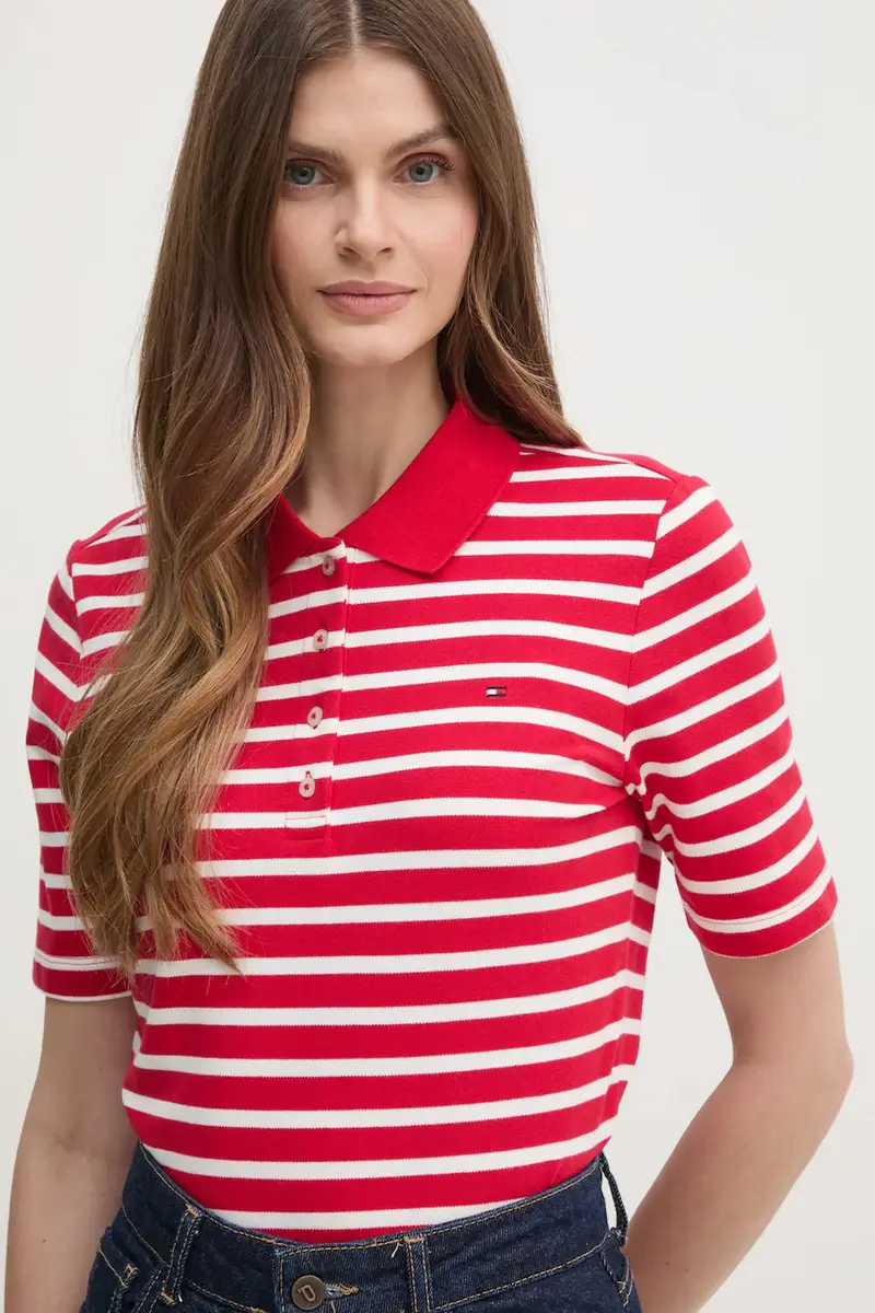 Tommy Hilfiger Polo Donna Blu 3158348 miniatura 4