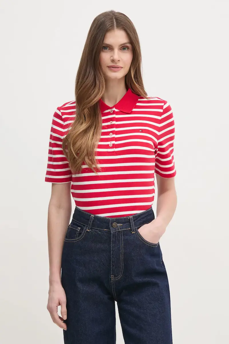 Tommy Hilfiger Polo Donna Rosso 3158348