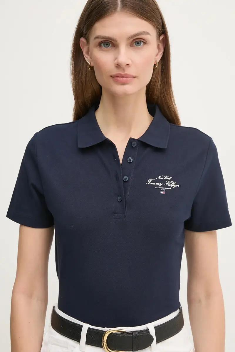 Tommy Hilfiger Polo Donna Blu 3313727 miniatura 4