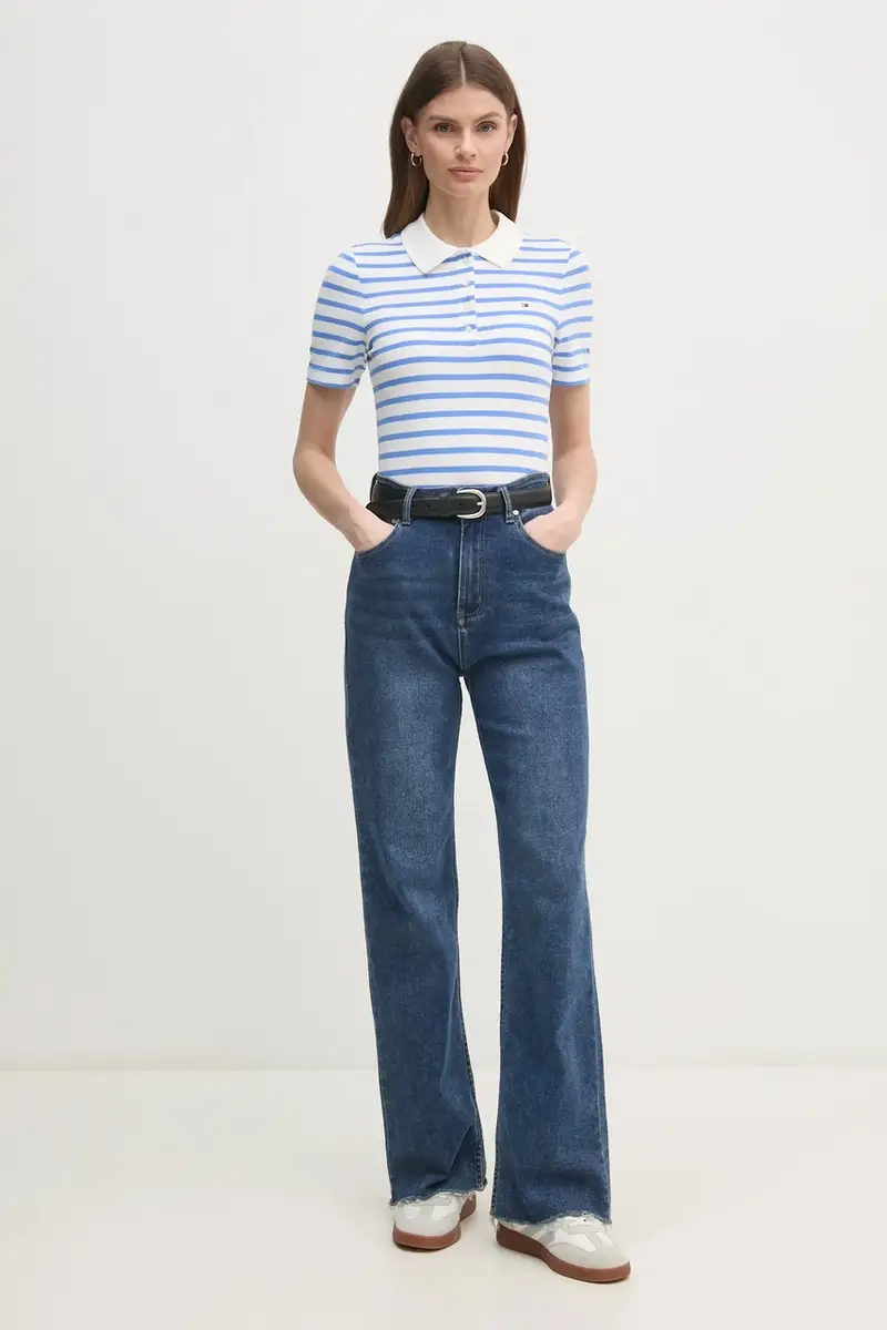 Tommy Hilfiger Polo Donna Blu 3312218 miniatura 2