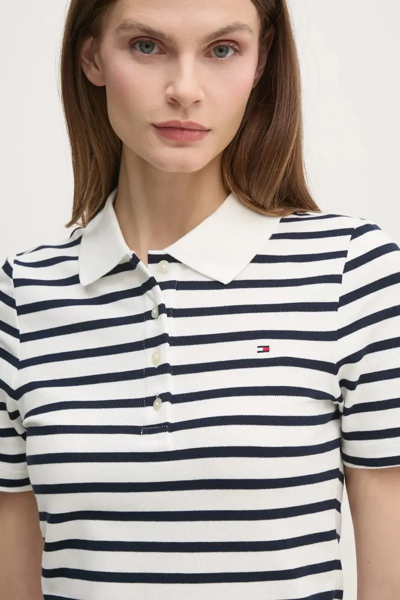 Tommy Hilfiger Polo Donna Bianco 3242868 miniatura 4