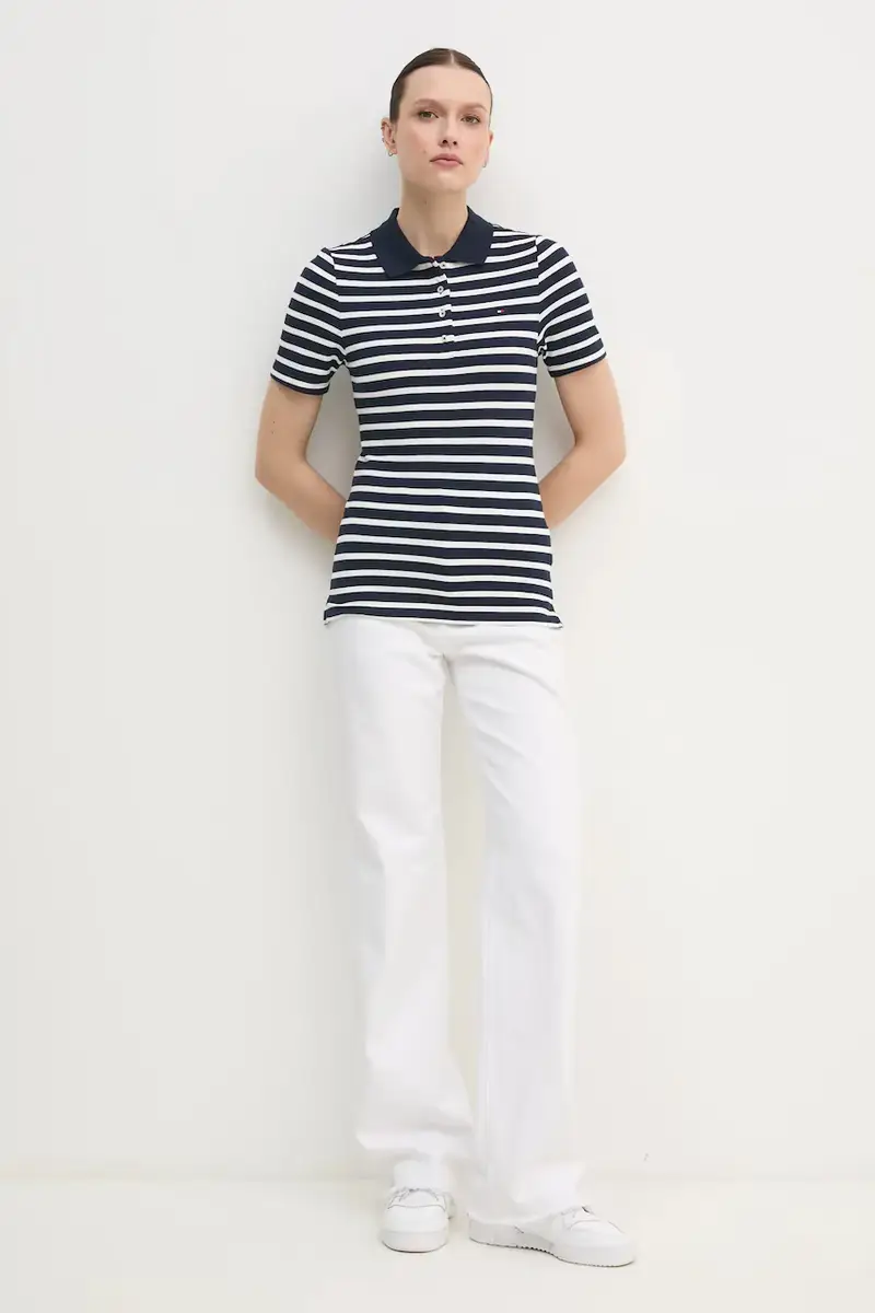 Tommy Hilfiger Polo Donna Blu 3313943 miniatura 2