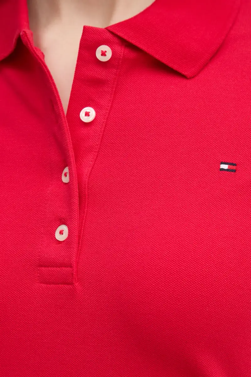 Tommy Hilfiger Polo Donna Rosso 3848484 miniatura 5