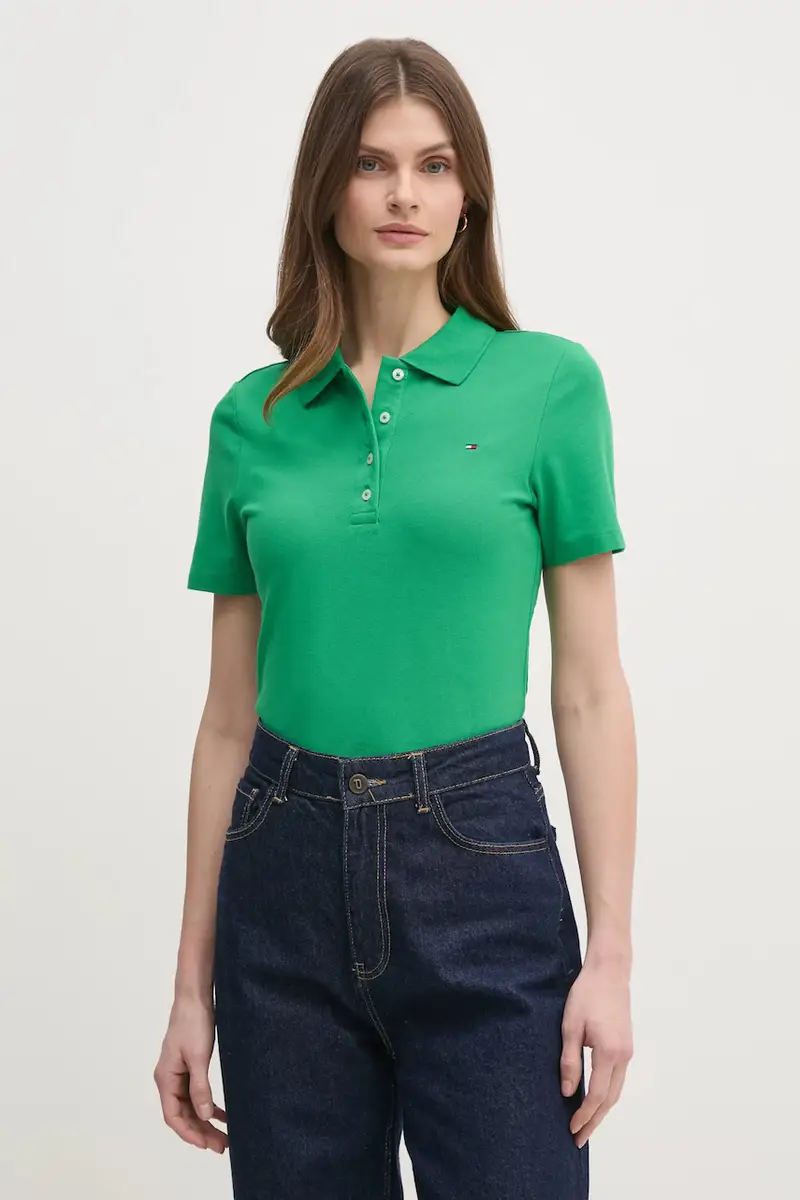 Tommy Hilfiger Polo Donna Verde 3158933