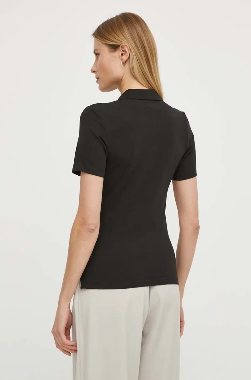 Tommy Hilfiger Polo Donna Nero 3368233 miniatura 3