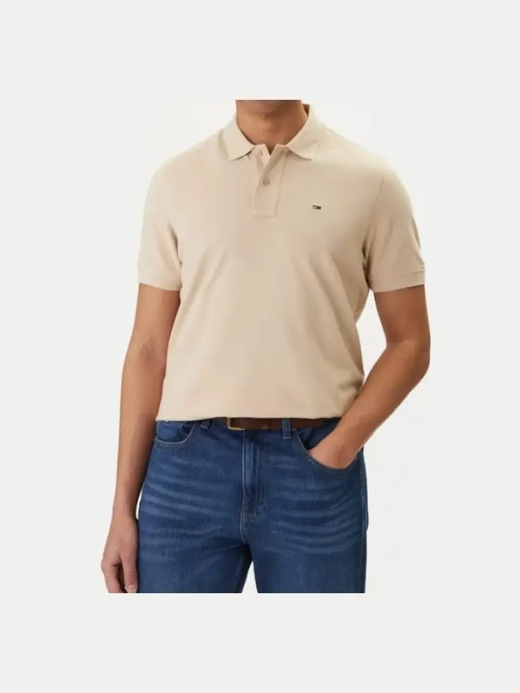 polo in cotone beige regular fit