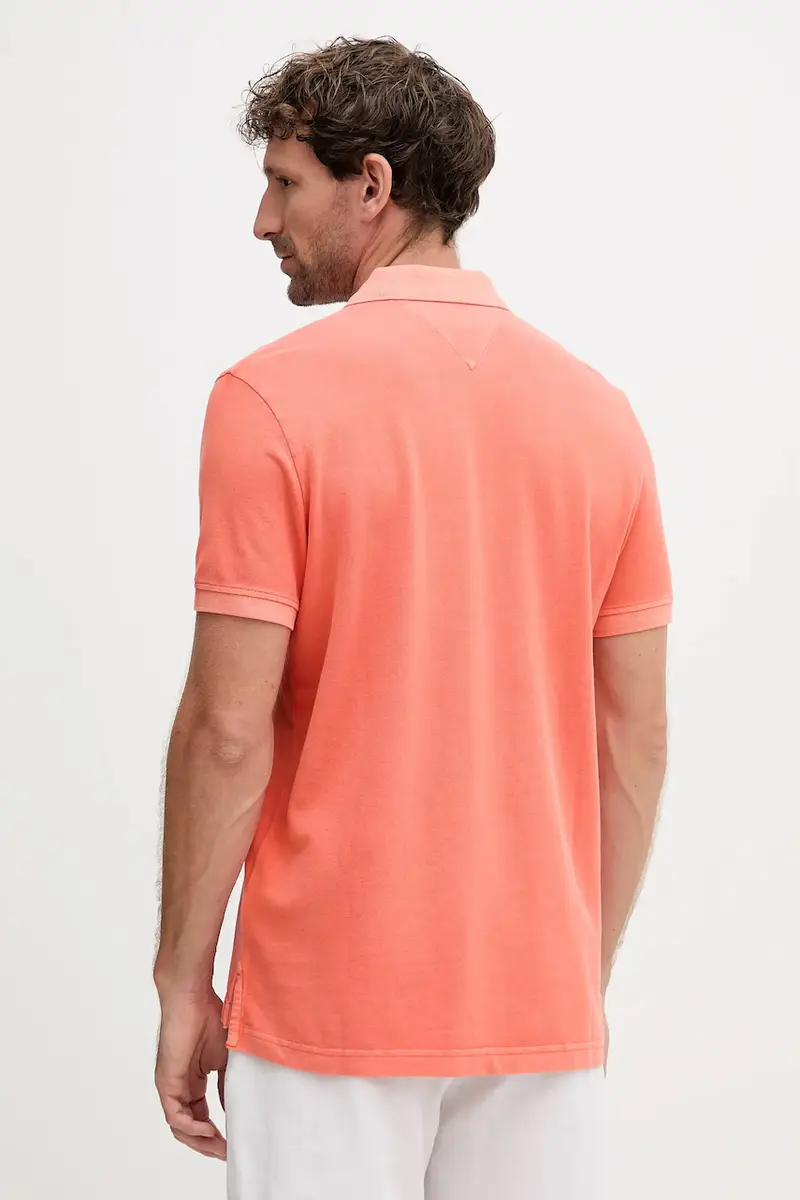 polo in cotone colore beige MW0MW34757 Arancione miniatura 2