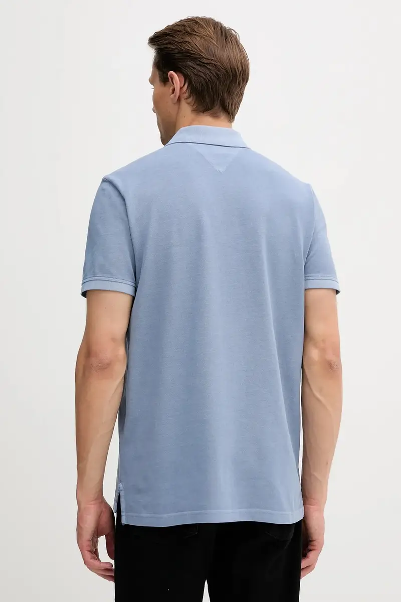 polo in cotone colore beige MW0MW34757 Blu miniatura 2