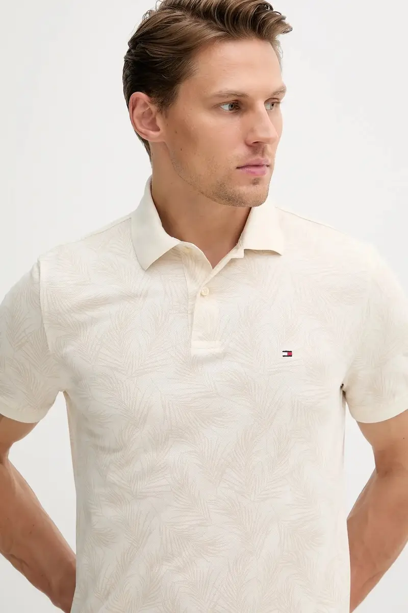 Tommy Hilfiger Polo Uomo Beige 3123256 miniatura 3