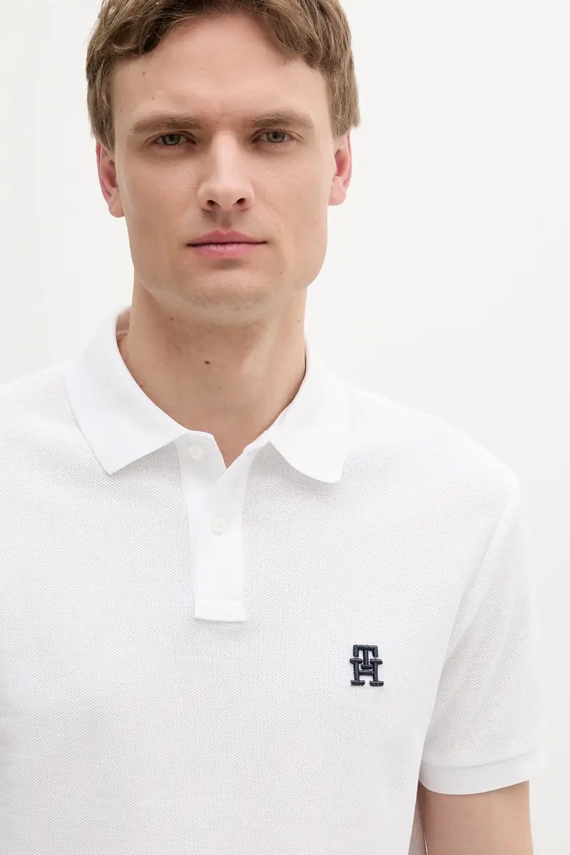 Tommy Hilfiger Polo Uomo Bianco 3124465 miniatura 3