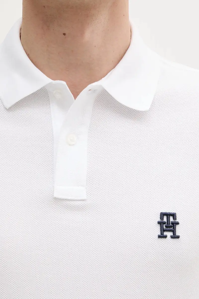 Tommy Hilfiger Polo Uomo Bianco 3124465 miniatura 4