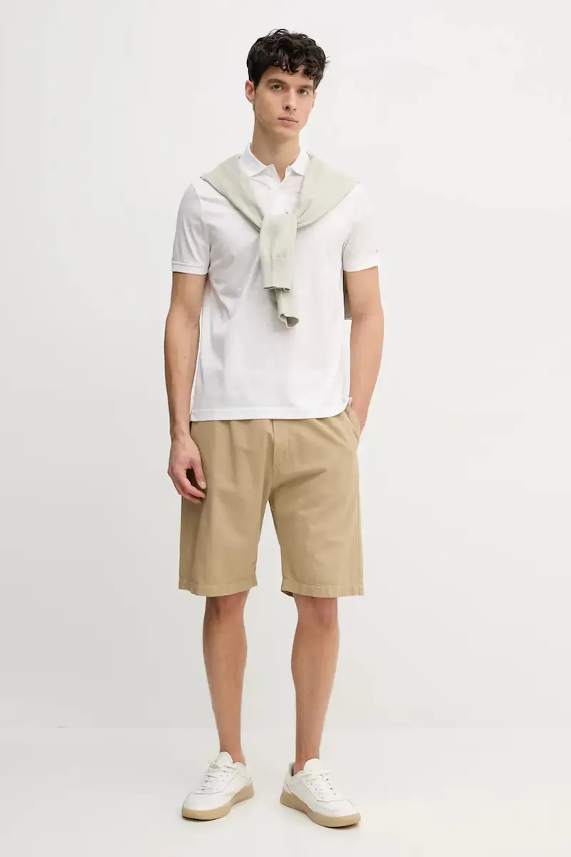 Tommy Hilfiger Polo Uomo Bianco 3301136 miniatura 2