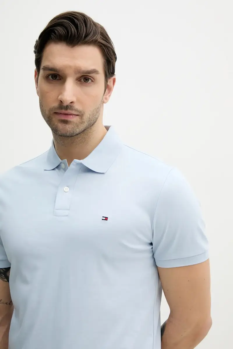 Tommy Hilfiger Polo Uomo Blu 3312611 miniatura 4