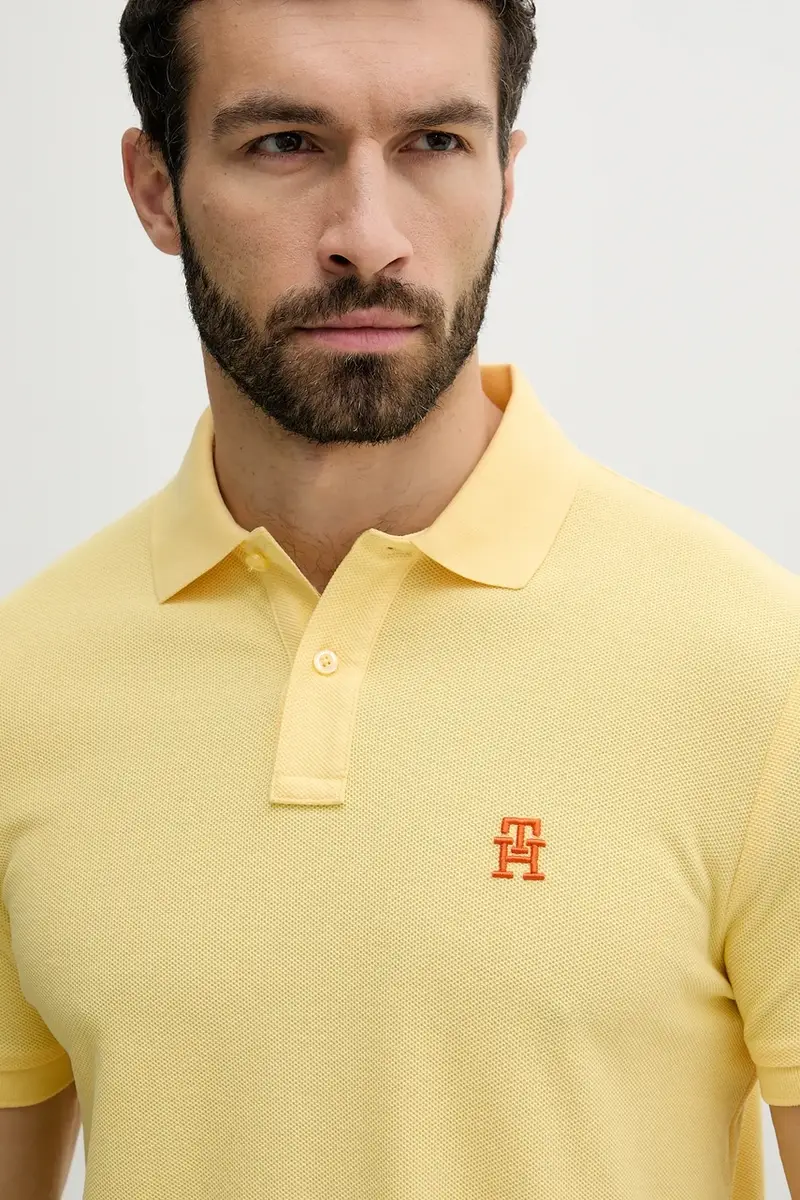 Tommy Hilfiger Polo Uomo Giallo 3324460 miniatura 3