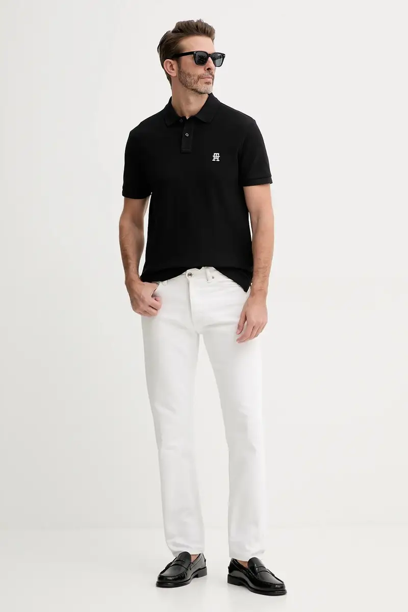 Tommy Hilfiger Polo Uomo Nero 3151026 miniatura 2