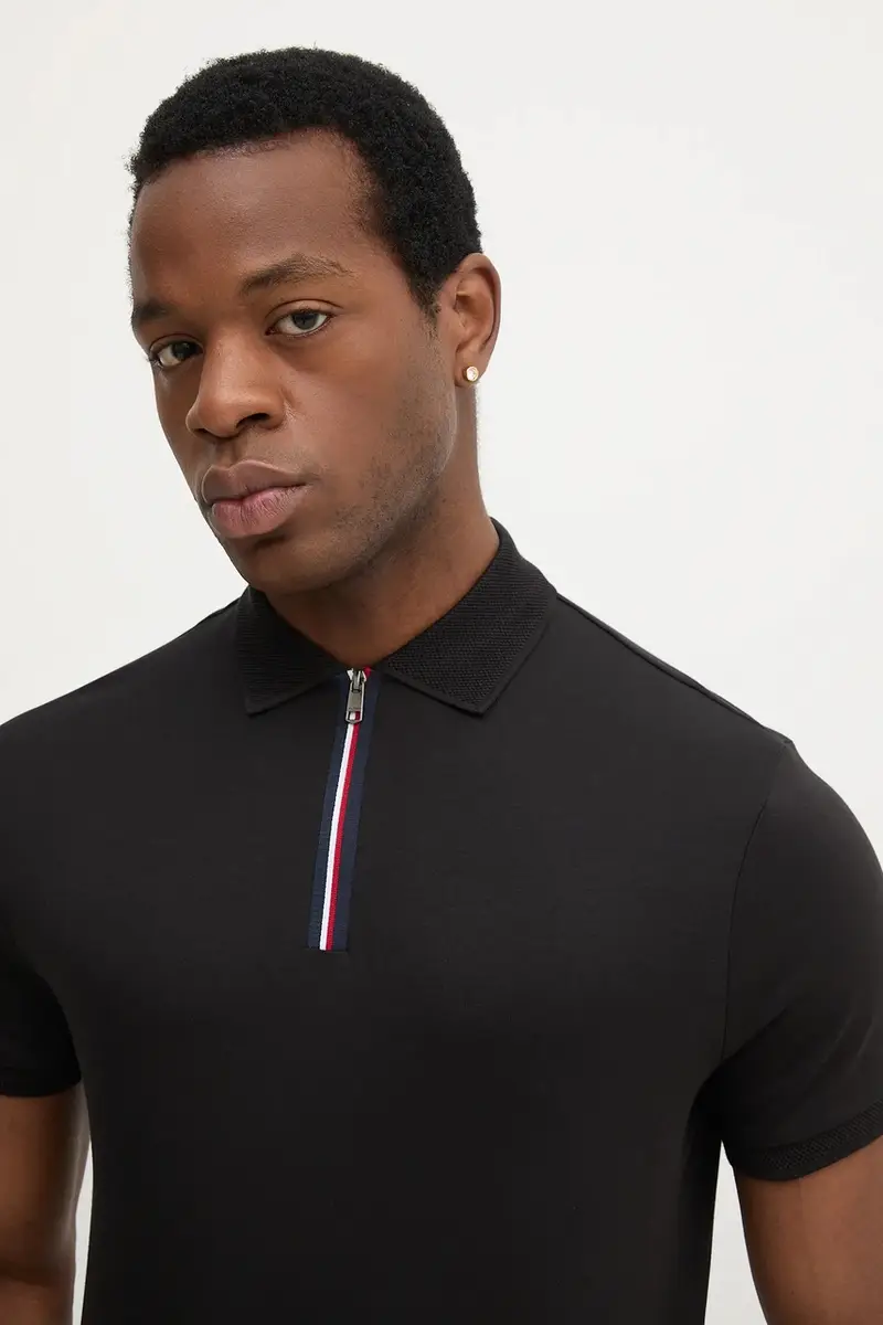 Tommy Hilfiger Polo Uomo Nero 3151691 miniatura 4