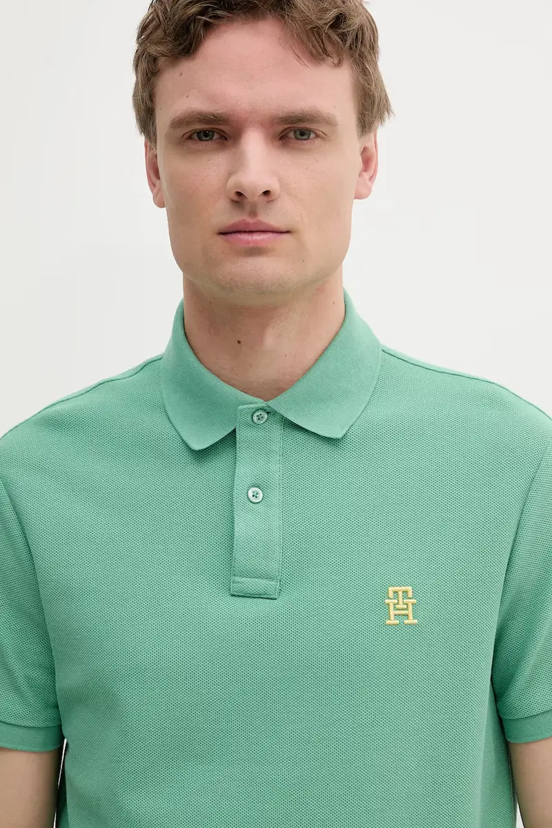 Tommy Hilfiger Polo Uomo Verde 3349833 miniatura 3