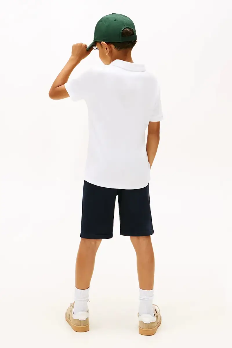 polo in lana bambino/a colore bianco KB0KB10007 miniatura 4