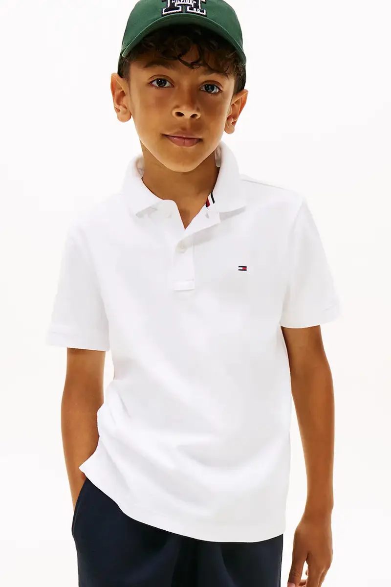 polo in lana bambino/a colore bianco KB0KB10007