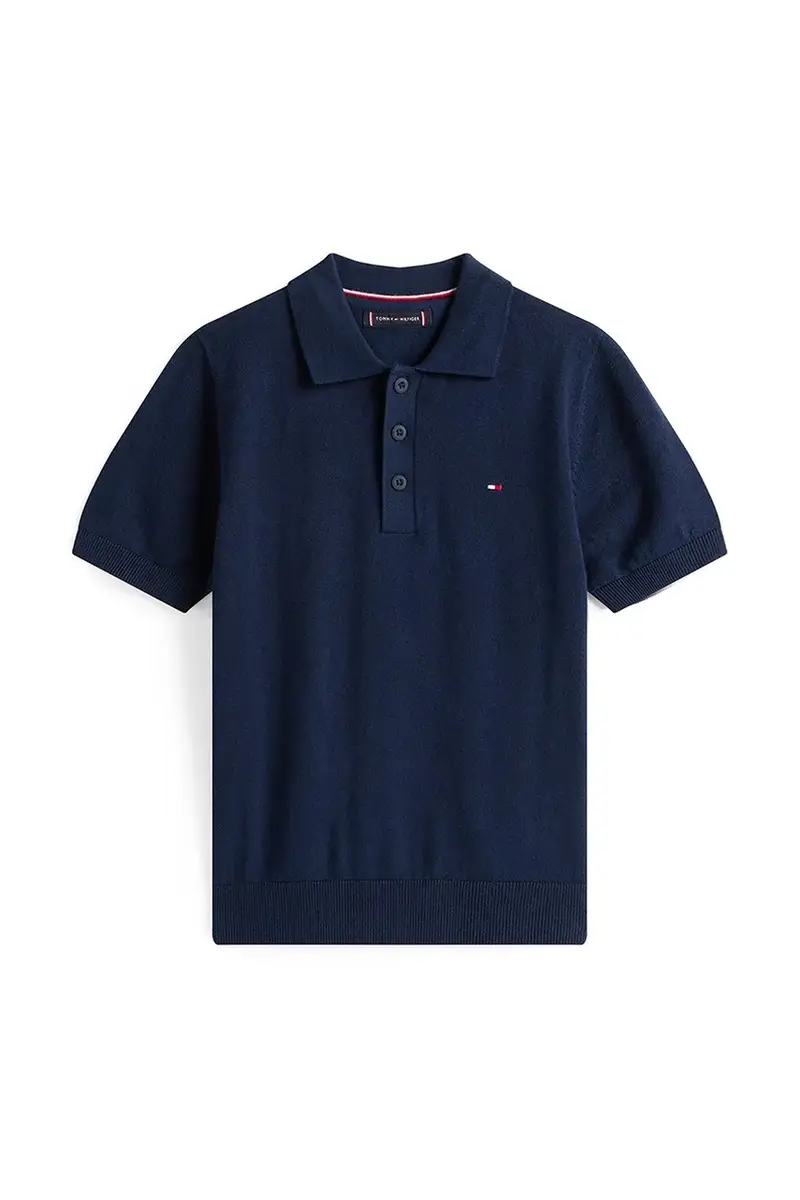 polo in lana bambino/a colore blu navy KB0KB09754 miniatura 2