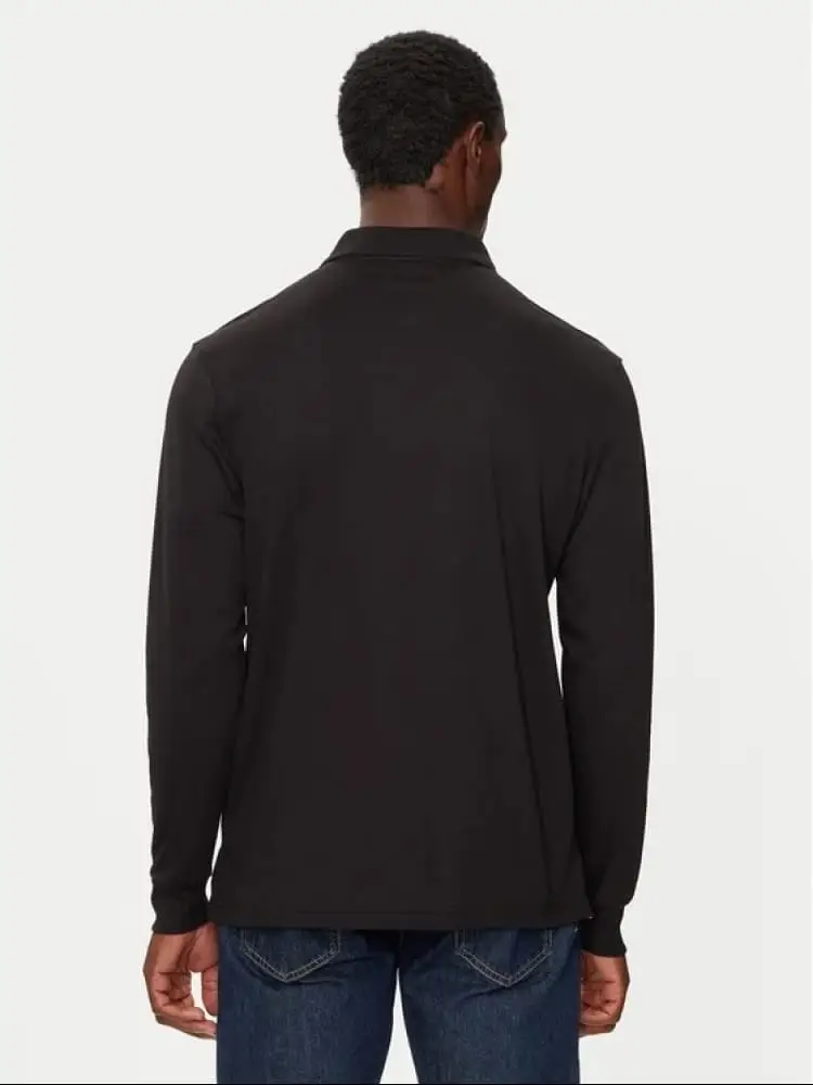 polo nera uomo mini logo miniatura 2