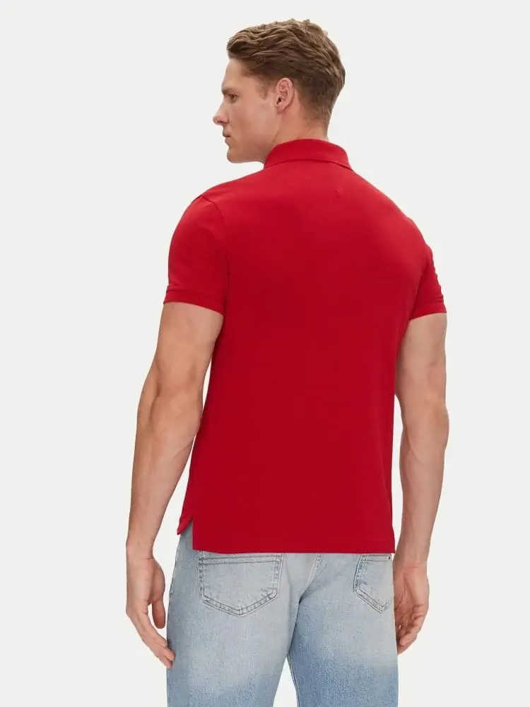 polo rossa uomo mini logo miniatura 2