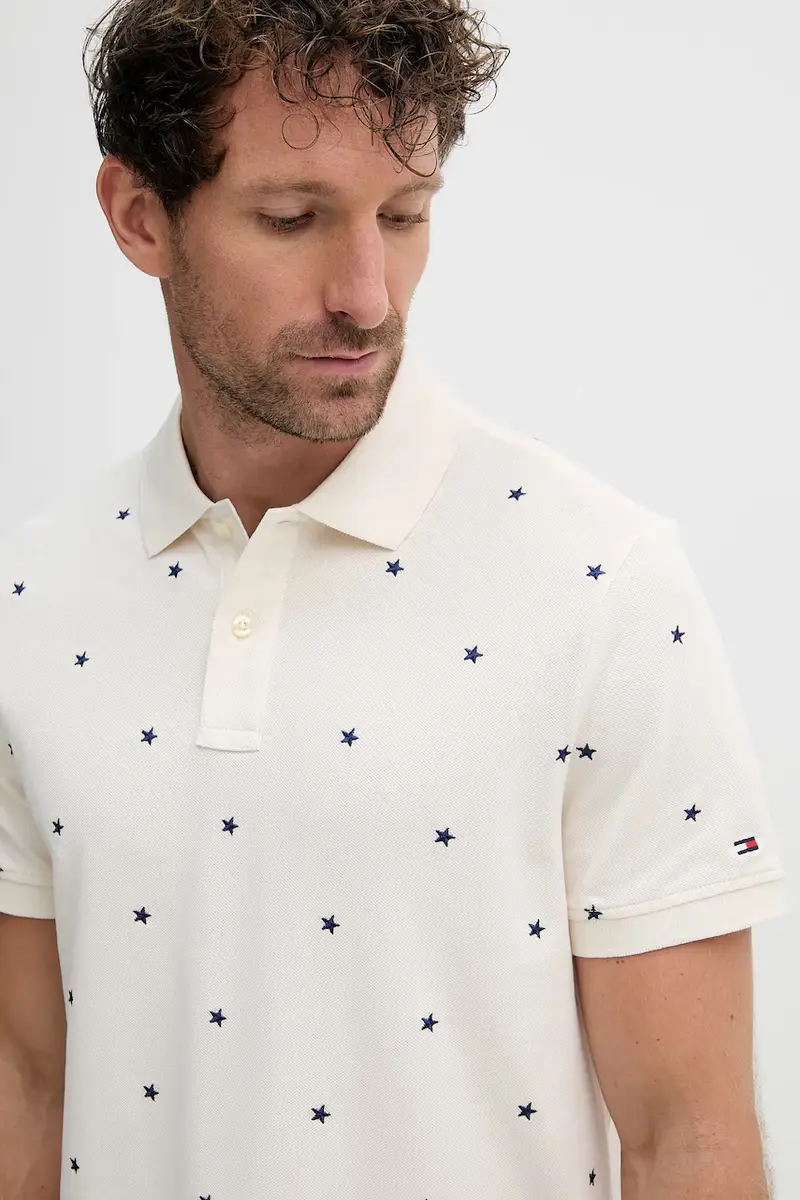 Tommy Hilfiger Polo Uomo Beige 3123363 miniatura 4