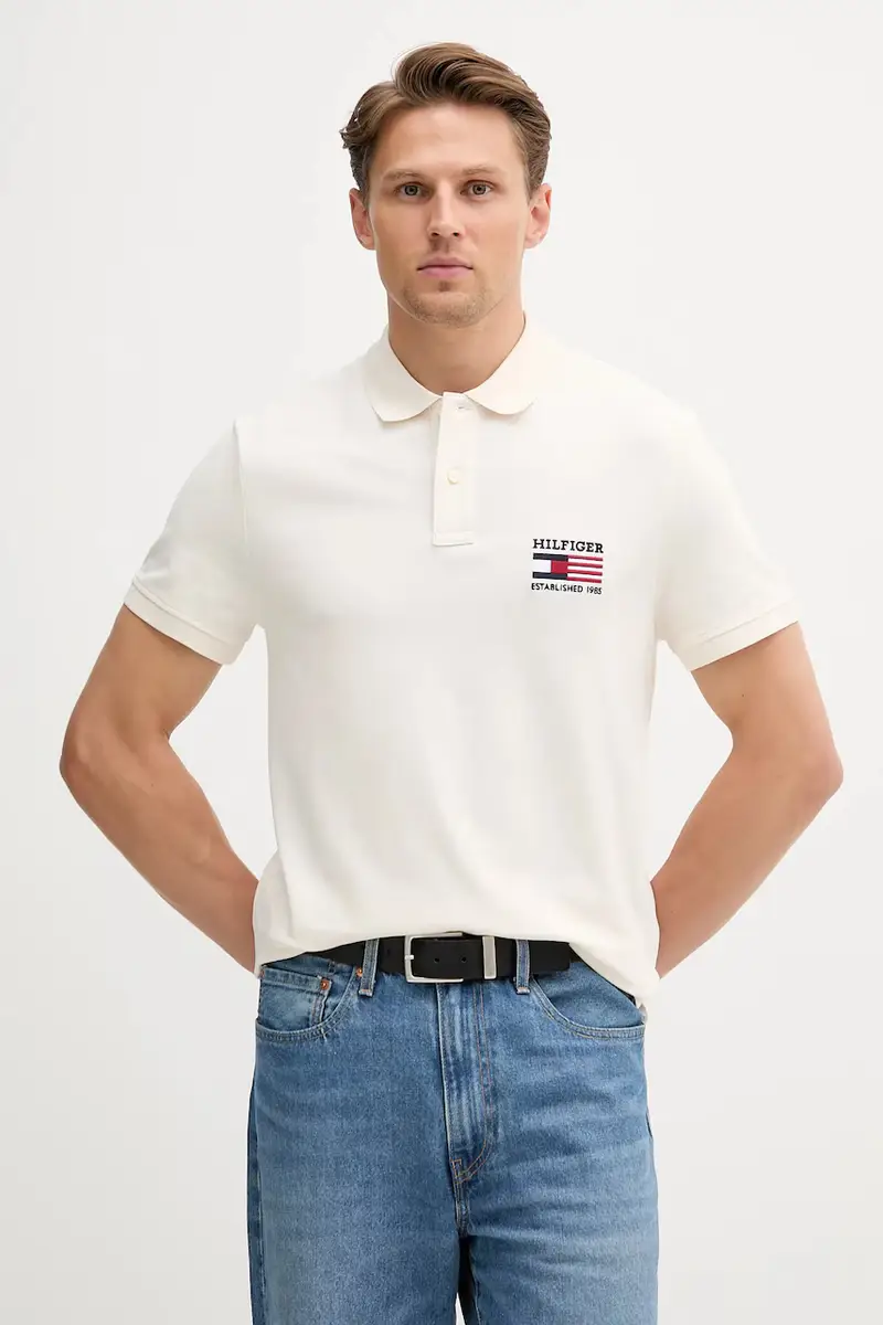 Tommy Hilfiger Polo Uomo Beige 3123255