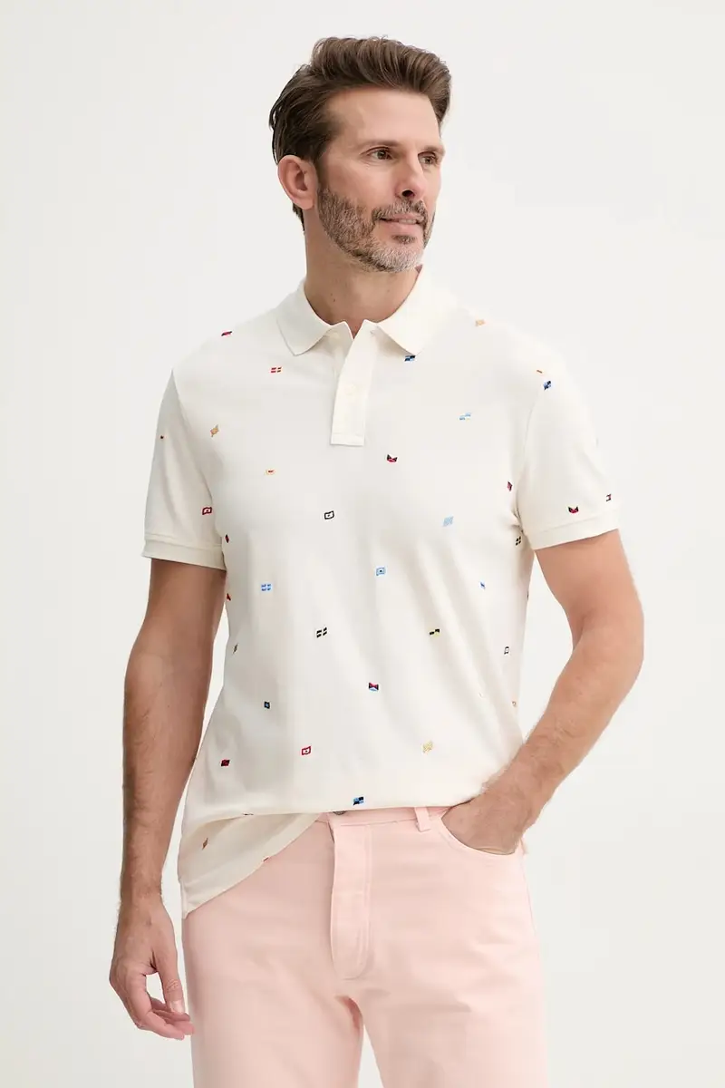 Tommy Hilfiger Polo Uomo Beige 2211673