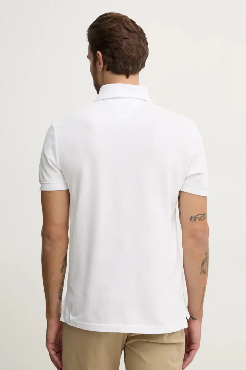 Tommy Hilfiger Polo Uomo Bianco 2885624 miniatura 3