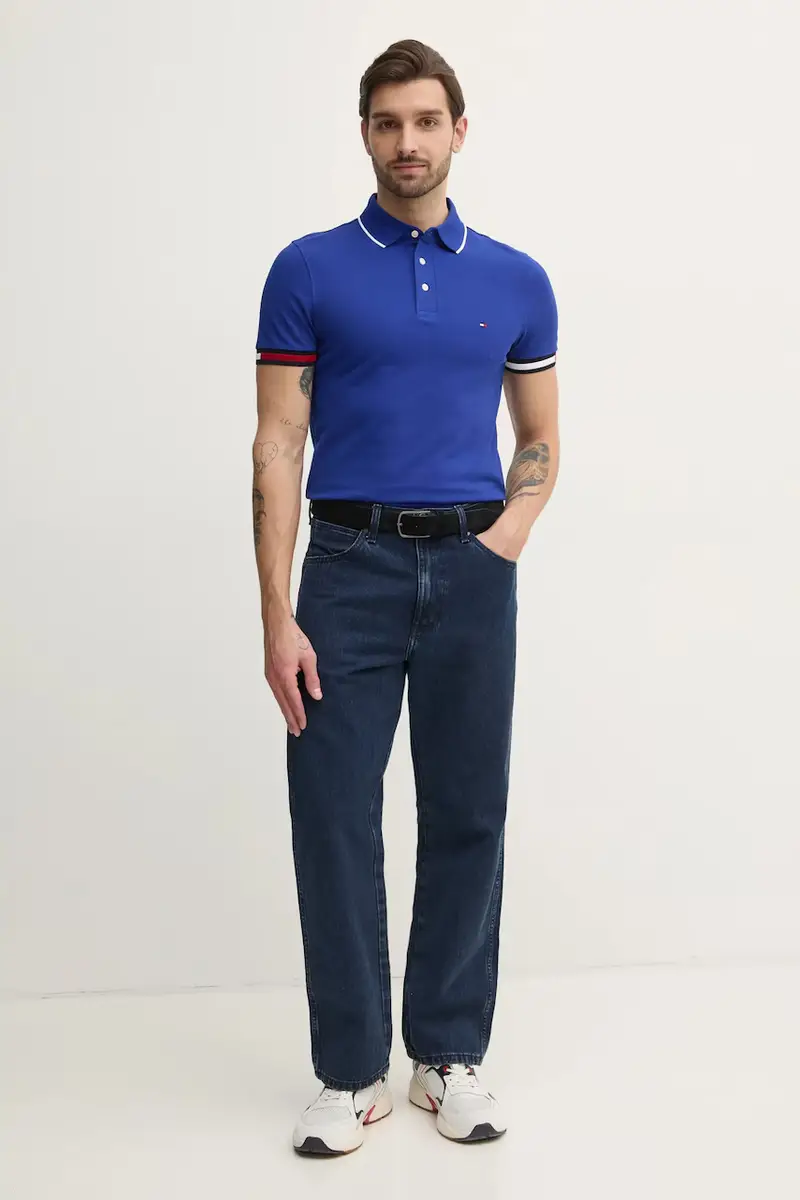 Tommy Hilfiger Polo Uomo Blu 3312317 miniatura 2