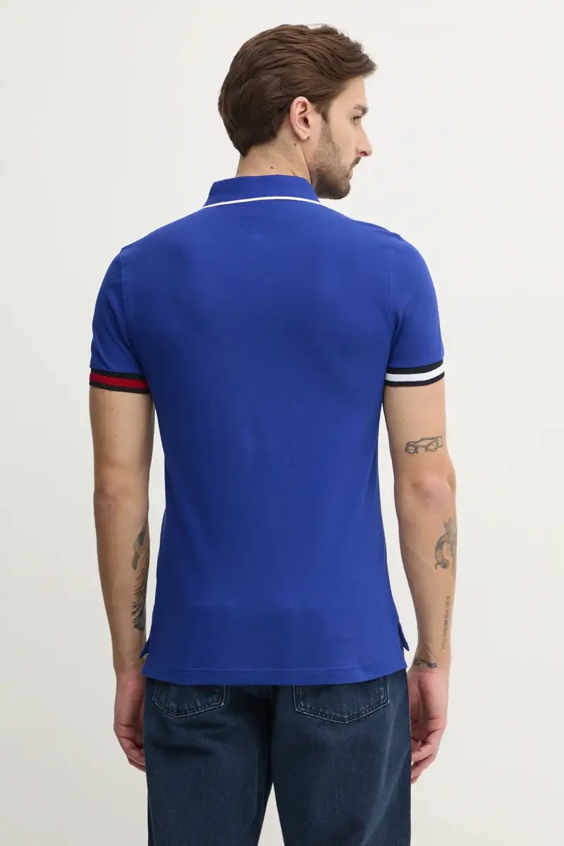 Tommy Hilfiger Polo Uomo Blu 3312317 miniatura 3