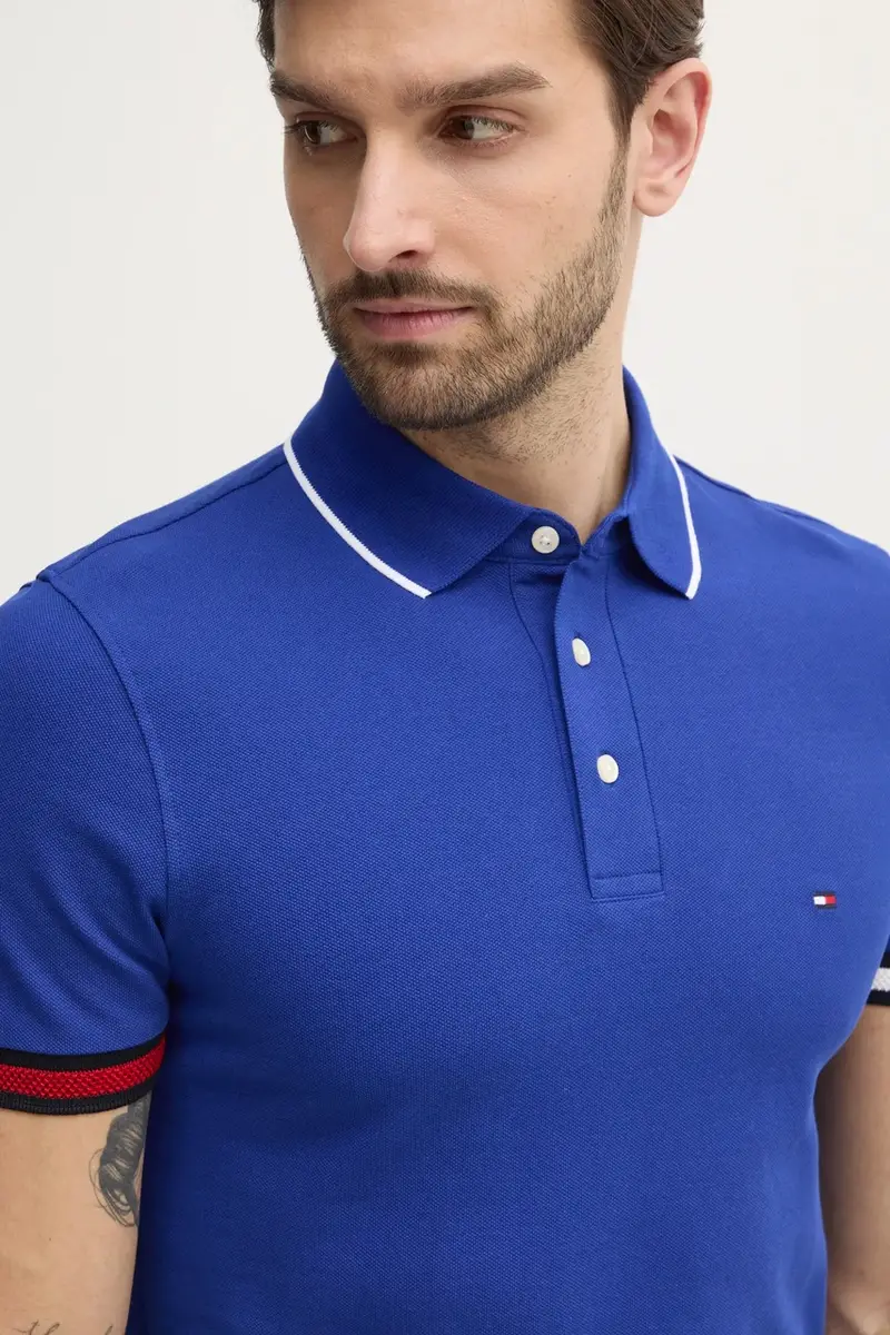 Tommy Hilfiger Polo Uomo Blu 3312317 miniatura 4