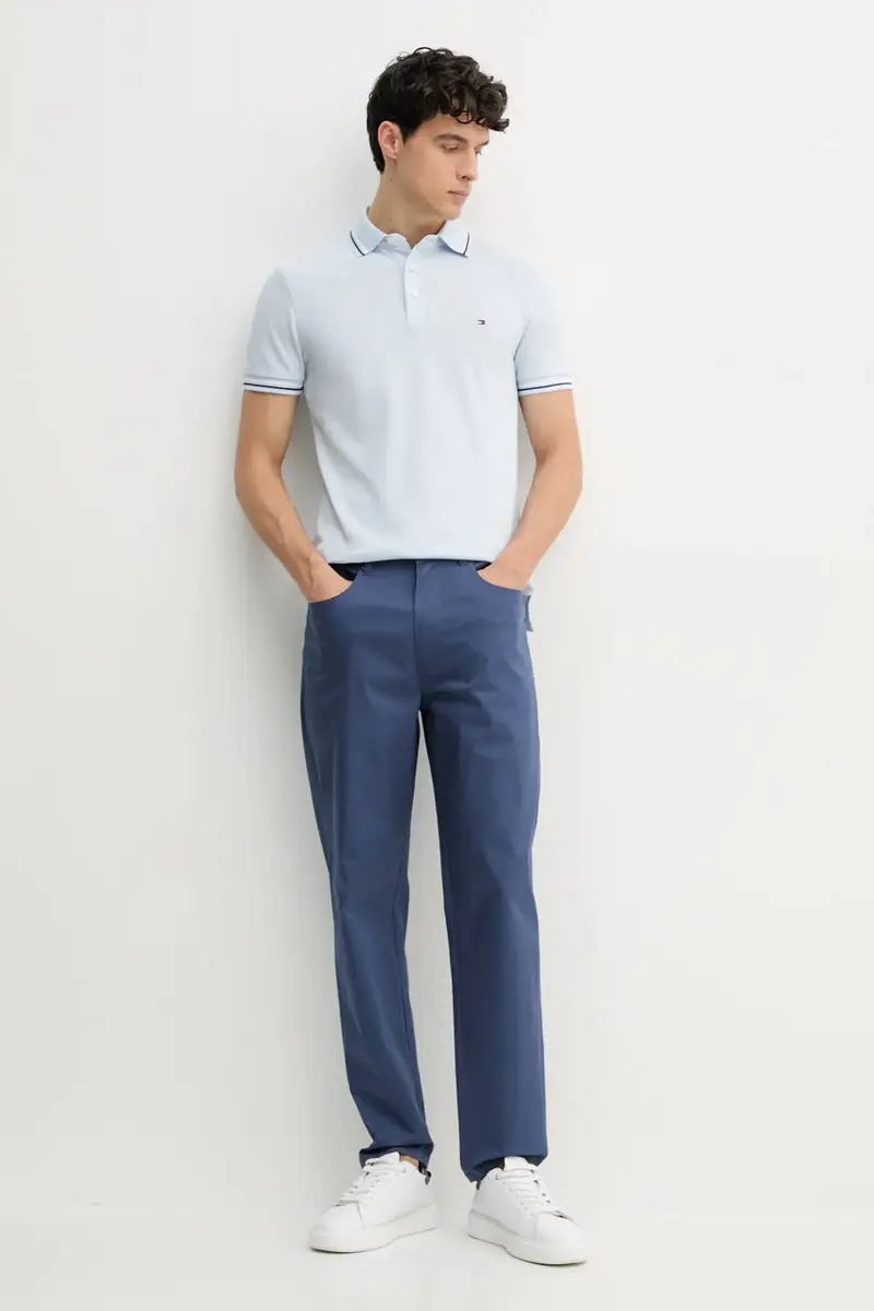 Tommy Hilfiger Polo Uomo Blu 3312901 miniatura 2