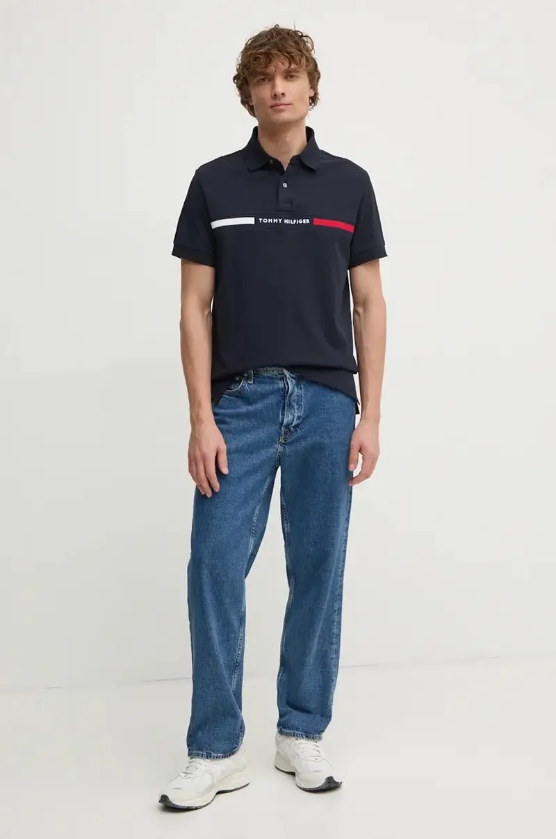 Tommy Hilfiger Polo Uomo Blu 3245911 miniatura 2