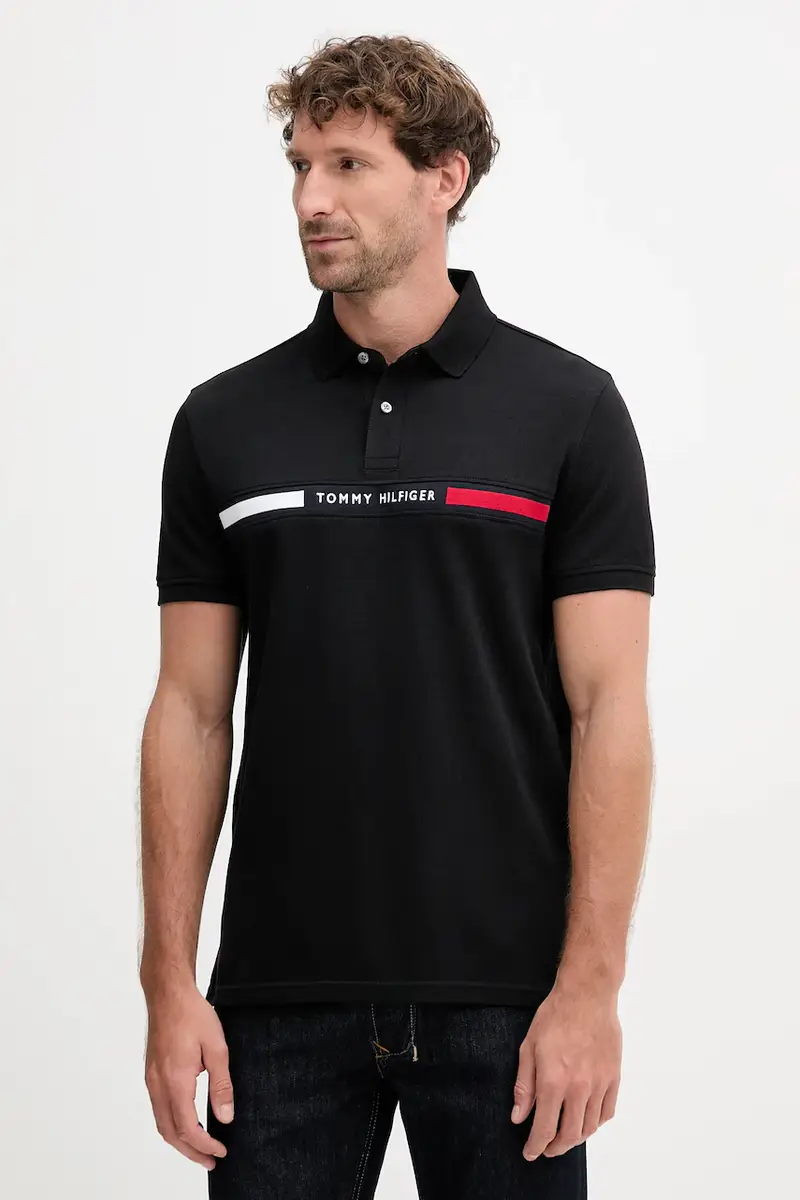 Tommy Hilfiger Polo Uomo Nero 3150241