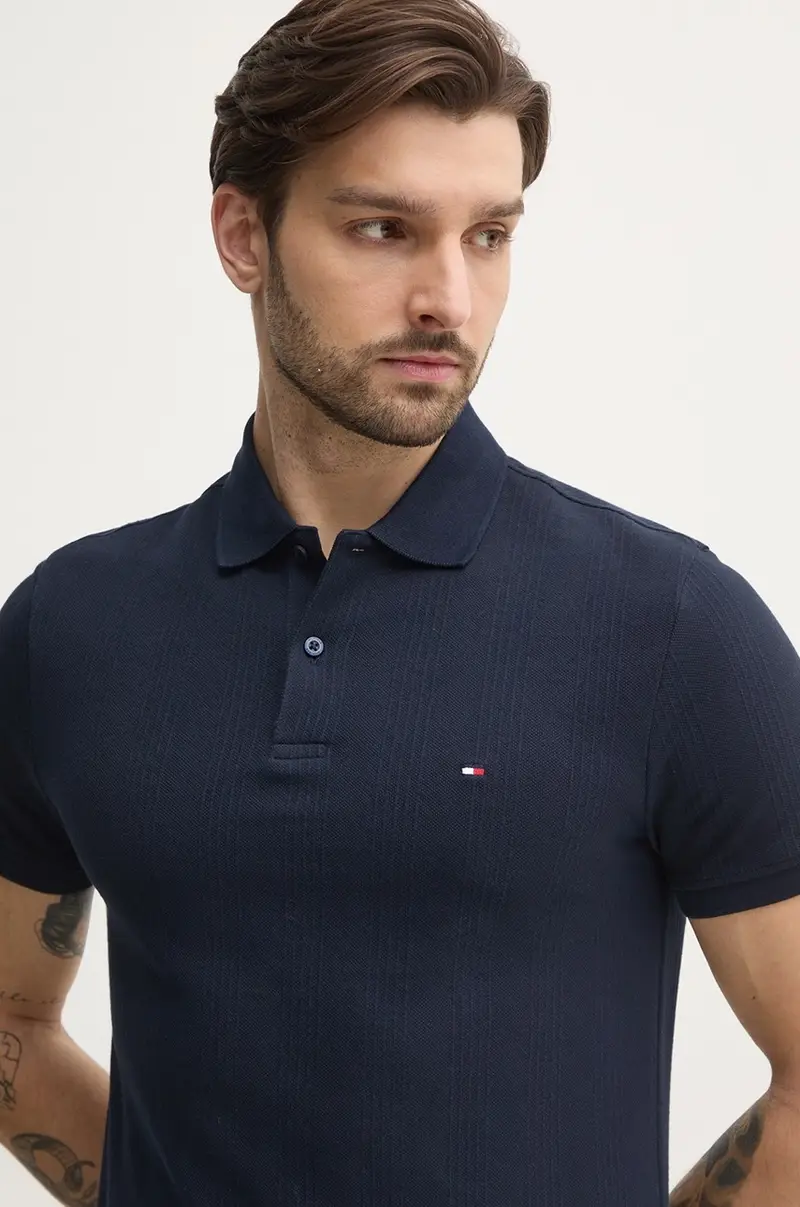 Tommy Hilfiger Polo Uomo Blu 3314252 miniatura 4