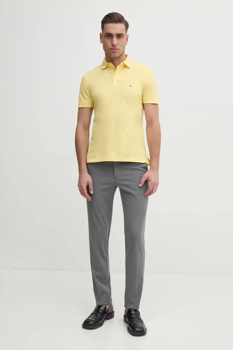 Tommy Hilfiger Polo Uomo Giallo 3324430 miniatura 2
