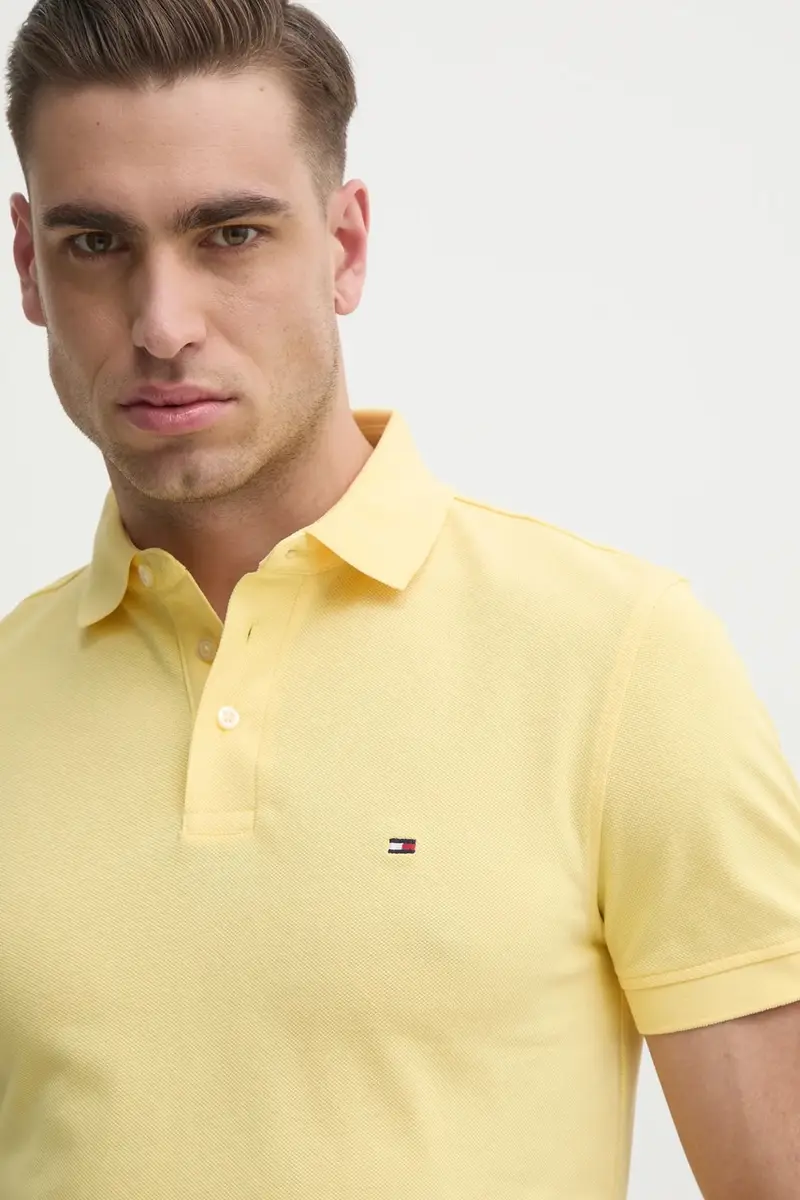 Tommy Hilfiger Polo Uomo Giallo 3324430 miniatura 4