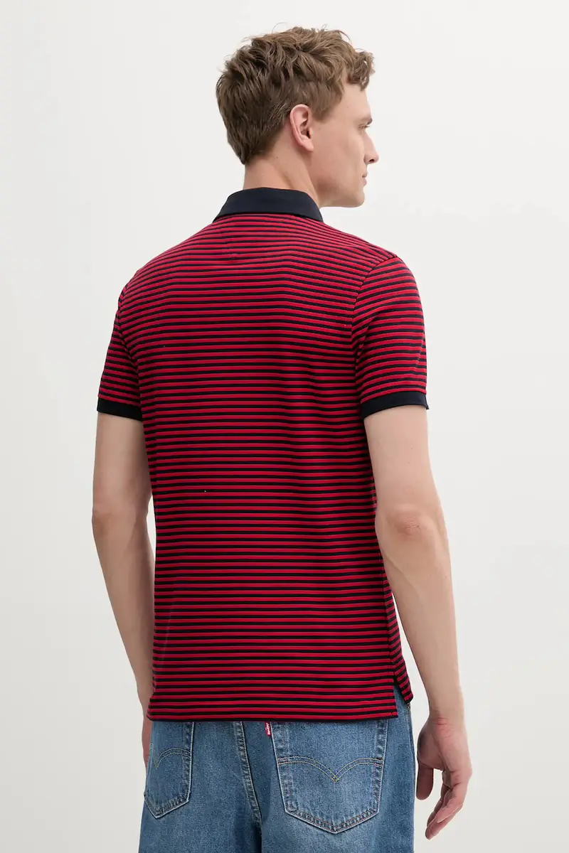 Tommy Hilfiger Polo Uomo Rosso 3158381 miniatura 2