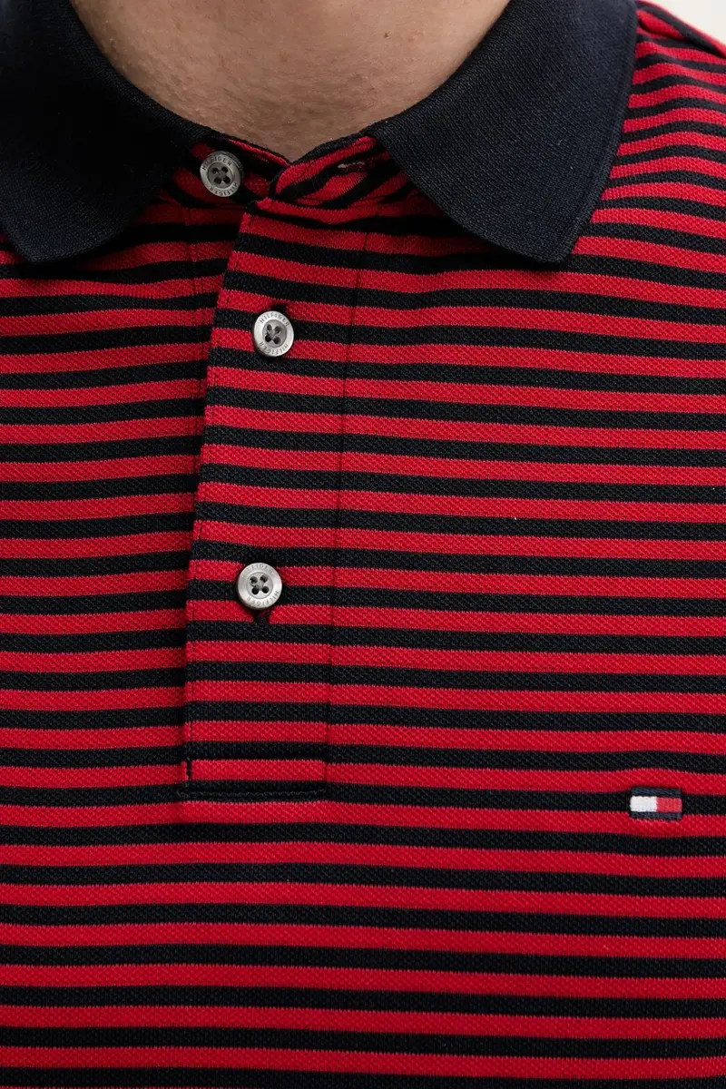 Tommy Hilfiger Polo Uomo Rosso 3158381 miniatura 4