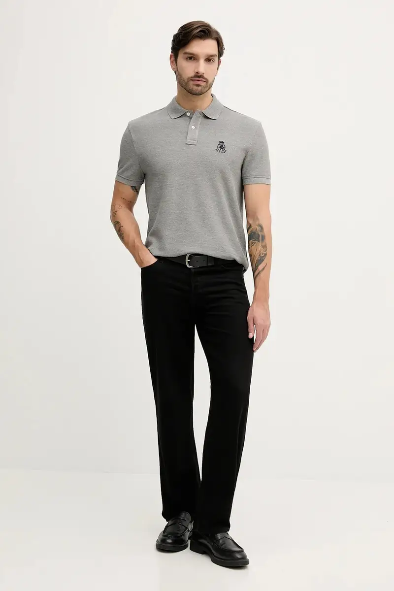 Tommy Hilfiger Polo Uomo Grigio 3842223 miniatura 2