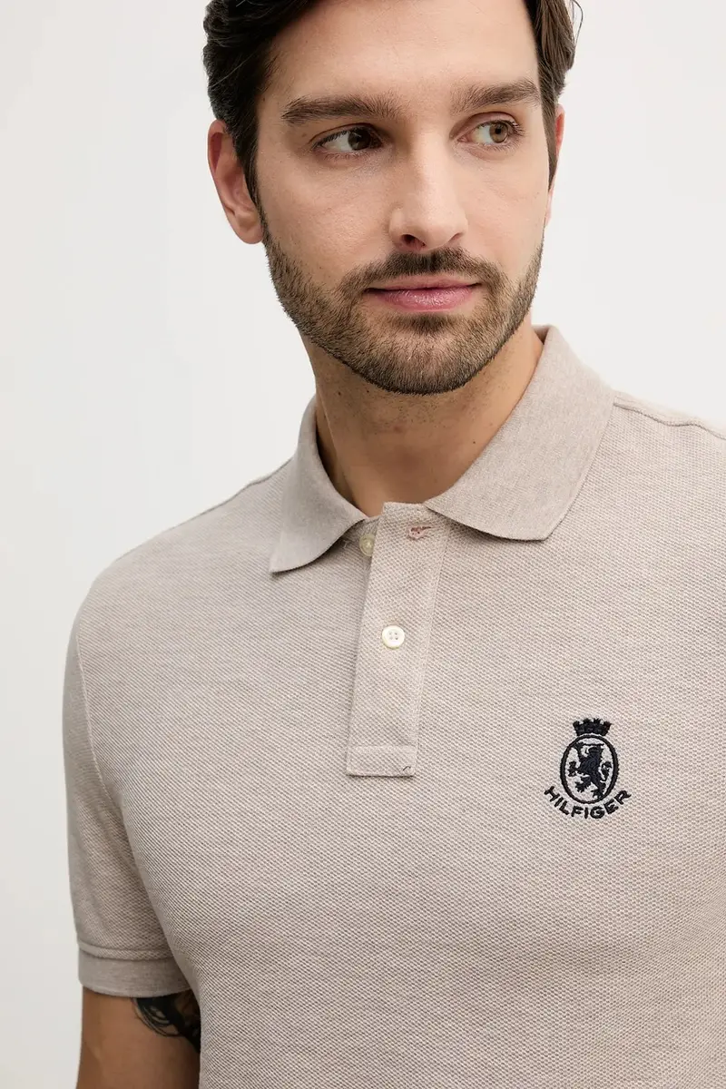 Tommy Hilfiger Polo Uomo Marrone 3918392 miniatura 4