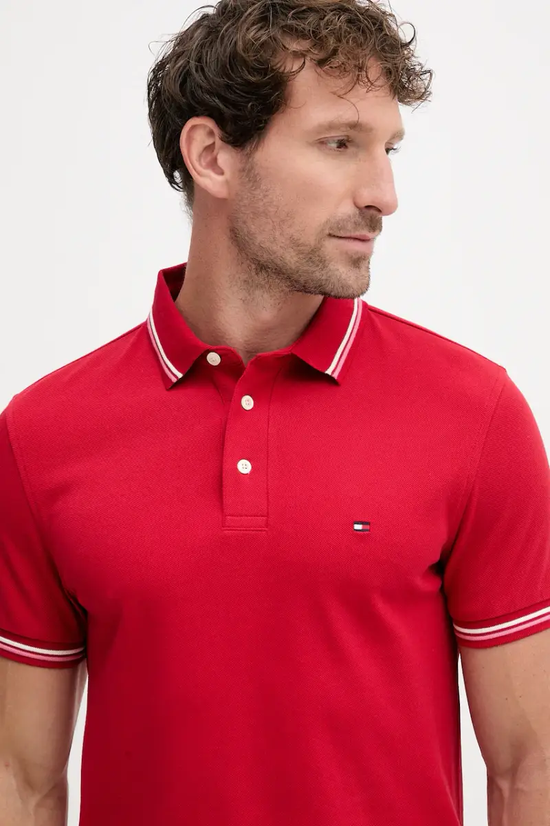 Tommy Hilfiger Polo Uomo Rosa 3158414 miniatura 3