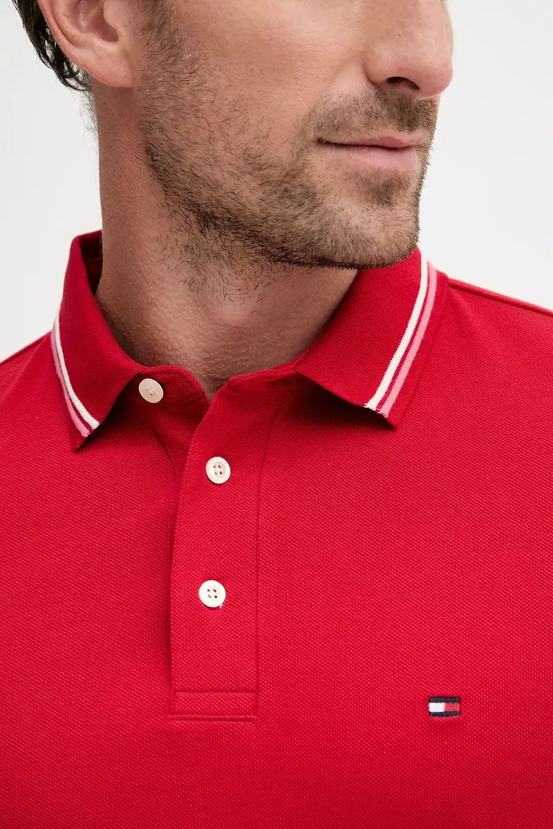 Tommy Hilfiger Polo Uomo Rosa 3158414 miniatura 4