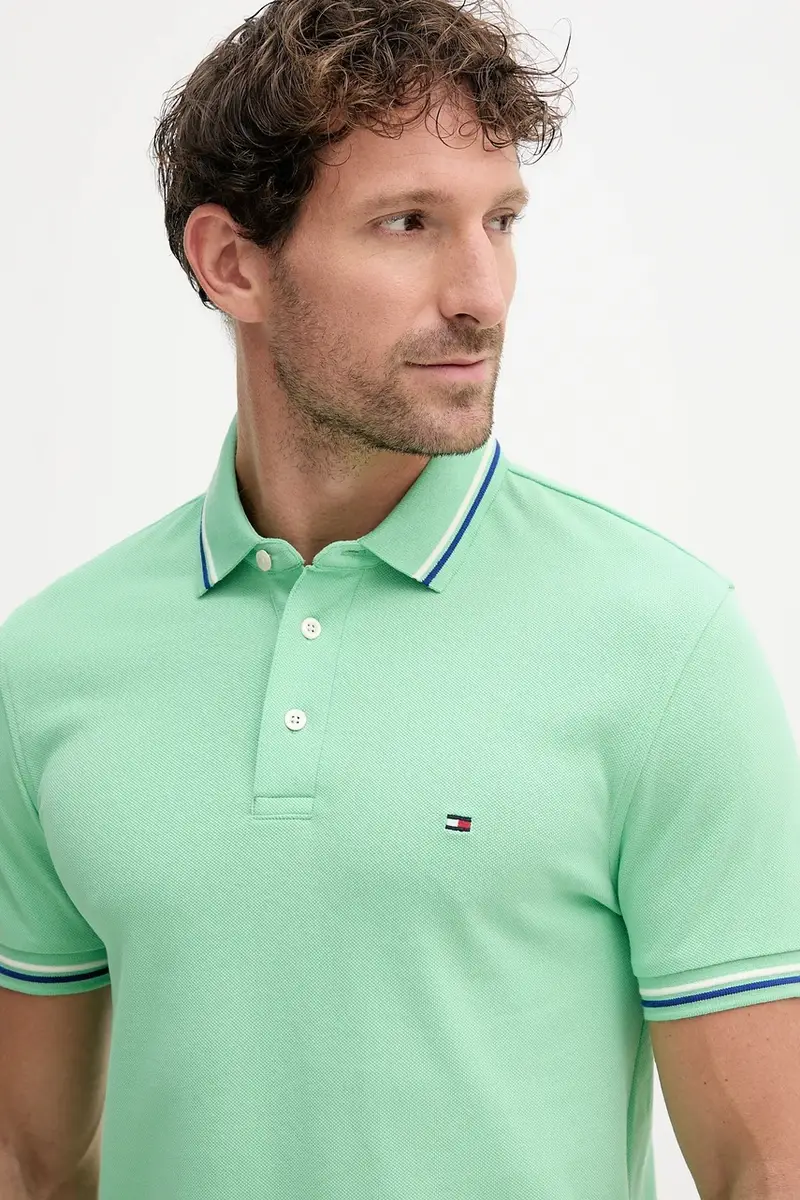 Tommy Hilfiger Polo Uomo Rosa 3159048 miniatura 3