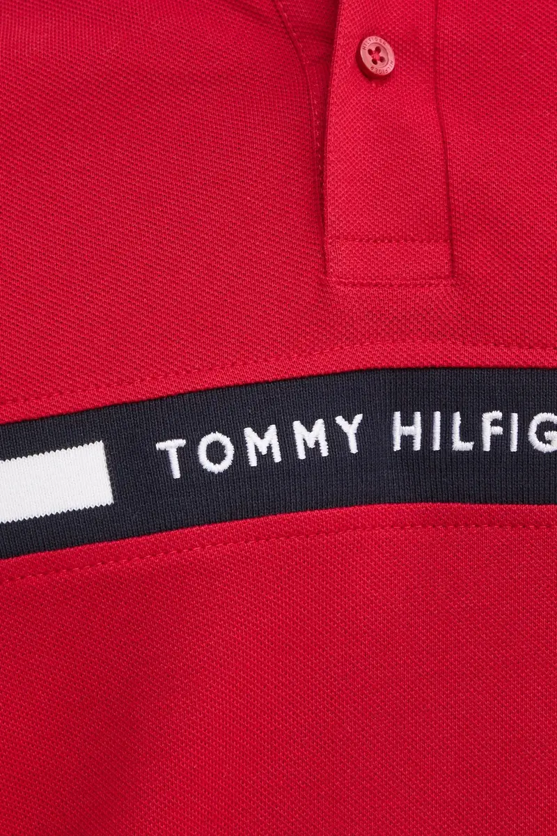 Tommy Hilfiger Polo Uomo Rosso 3348369 miniatura 5